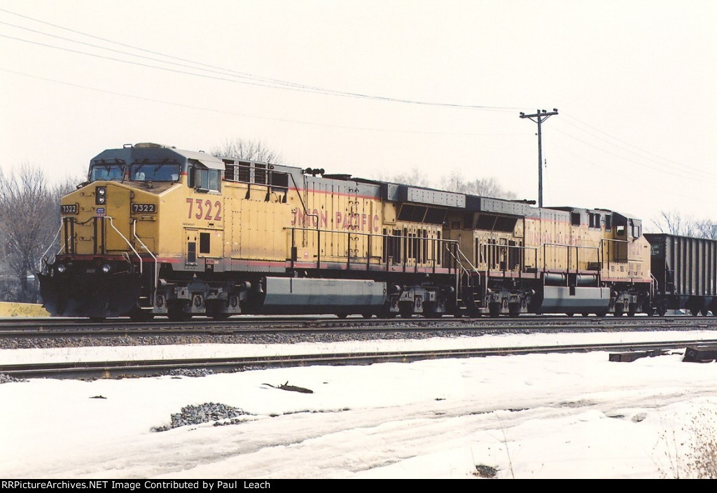 Empty coal train rolls west
